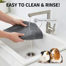 1PC Summer EVA Non-Slip Washable Hamster Bedding Cage Mat Reusable Easy-Cut Multi-Size Small Animals Bed & Playpen Mat Cage Liner Small Pet Mat Cage Accessories Reptile Carpet Liner, Suitable For Rabbits,Guinea Pigs, Hamster, Lizards, Turtles - Multicolor - View 10