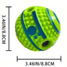 Dog Toy, Sound-Making Ball, Rolls And Makes Funny Noises, Keeps Dogs Entertained, Durable And Chewable, No Batteries Required, Interactive Pet Toy, Lullaby Laughing Ball Toy, Dog Intelligence Training Ball Toy. - 綠色3.5in - 查看 6
