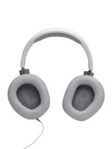 JBL Quantum 100 有线头戴式游戏耳机，拥有 Quantum 音效，3.5mm 多平台接口，可拆卸麦克风带静音功能，轻巧封闭式设计，重低音 - 电竞耳机，也适合音乐聆听 - 白色 - 查看 2