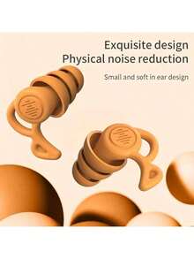 2pcs Reusable Silicone Earplugs - Reduce Noise, Prevent Snoring And Swimming Comfort, Quiet Night Rest, Earplugs Anti Noise Sleep Sound Insulation And Noise Reduction Sleep Special Super Strong Anti Noise And Noise Reduction Silent Snoring Swimming Artifact, Reusable And Easy To Clean, Suitable For Deep Sleep, Travel, Swimming,