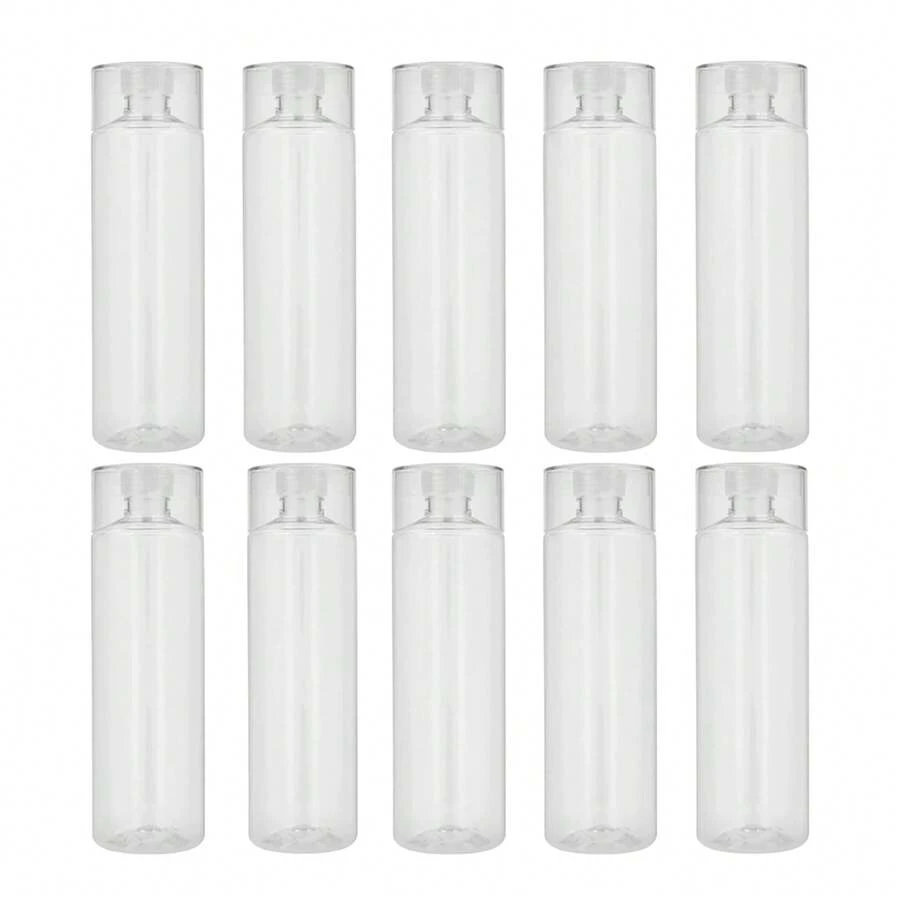 PromoClick Paquete de 10 Cilindros de Plástico con Tapa Enroscable y Cuerpo de Color - transparente - Ver 1