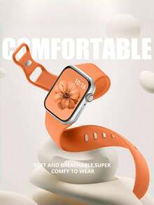 10条装防水柔软硅胶运动表带，兼容 38mm、40mm、41mm、42mm、44mm、45mm、46mm、49mm，男女通用健身配件礼盒套装，适用于 Series 10、SE、9、8、7、6、5、4、3、Ultra。 - 多色4 - 查看 4