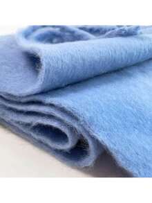 Women's Winter Plush Scarf With Tassel Trim - Luxurious Long Fringe Scarves, Soft Warm Windproof Collar For Cold Weather, Elegant White/Blue/Black/Pink Scarves (Non-Elastic, Hand Washable-Like Care) - Christmas Gift Accessory, Size 86 In*16 In - màu đen - Xem 8