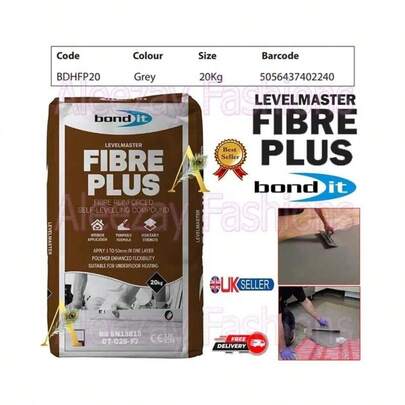 Bond It Level Master Fibre Reinforced Flexible Self-Levelling Compound Grey 20Kg