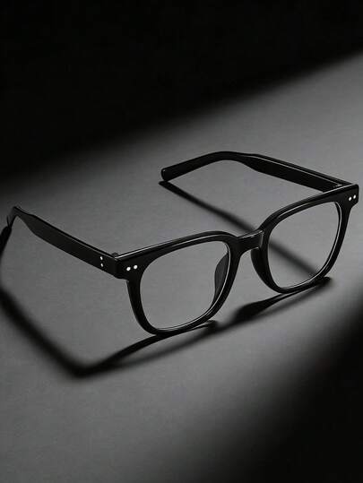 1 par de gafas planas retro de PC para hombres, adecuadas para computadora, oficina, decoración, luz, juegos