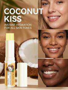 IOIOKISS 椰子保湿润唇膏，蕴含天然椰子提取物，每日唇部护理，快速吸收，提供24小时深层保湿，有效保护双唇免受干燥、粗糙和细纹的困扰，质地轻盈不油腻，令双唇柔软水润。 - 椰子 - 查看 3