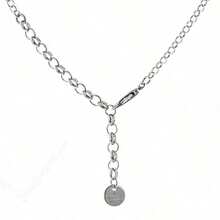 GUCCI Heart Pendant Necklace - "Blind For Love" Engraving, Sterling Silver, Everyday Romantic Jewelry – Gucci YBB455542001 - Silver - View 3