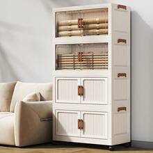 Multi-Functional Collapsible Toy Storage Bins - Stackable Storage Containers With Lids, Heavy-Duty Storage Bin For Garage Storage, Home Organization Essential For Closet, Bathroom, Kitchen & Office - trắng - Xem 6