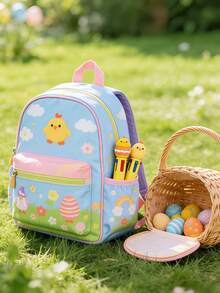 10pcs Easter Party Favor Pens, 4-In-1 0.5mm Multicolor Ballpoint Pens, Suitable For Office, Sports Enthusiasts, Unique Easter Gifts, Gift Bag Fillers, Cute Cartoon 4-Color Ballpoint Pens, Multicolor Push-Button Pens, Suitable For School Supplies, Stationery, Easter Gifts, Back To School Gifts, Cartoon Animal Ballpoint Pens, 0.5mm, Rabbit Easter Party Favors - Multicolor - View 8