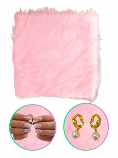 TendenciaTapete Para Fotos De Uñas, Alfombrilla, Mesa, Suave,peludoCalidad premium