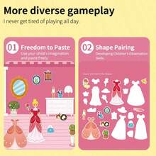 Sách dán hình tái sử dụng, Trang trí cảnh DIY, Hình dán giáo dục mầm non, Sách dán hình yên tĩnh, Hình dán trẻ em, Hình dán hóa trang dễ thương, Trang điểm công chúa, Trượt tuyết, Động vật, Giáng sinh, Phương tiện giao thông và các hình dán cảnh khác - Đồ chơi hoạt động yên tĩnh cầm tay, Hình dán thạch đa cảnh đa chủ đề, Trang cắt không đối xứng, Quà tặng cầm tay tiện lợi, Quà sinh nhật, Quà tặng ngày lễ, Hình dán trẻ em, Sách truyện, Hình dán du lịch, Quà tặng sáng tạo - Nhiều màu - Xem 9