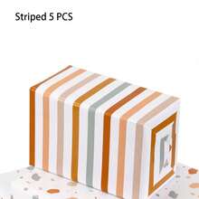 5 Pcs Beautiful Happy Birthday Wrapping Paper, 42*28.5cm Quality Happy Birthday Paper Rolls For Medium Sized Gifts - Add A Touch Of Magic To Every Gift You Wrap(Letter/Striped/Polka Dot Available) - Multicolor - View 8