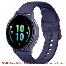 20毫米硅胶表带，兼容Garmin Vivoactive 6/Vivoactive 5/Vivoactive 3/Venu/Venu 2 Plus/Venu Sq/Galaxy Watch 7/6/5/4（40毫米/44毫米）/Watch 4/6 Classic（42毫米/46毫米/43毫米/47毫米），男女通用；柔软运动替换表带，适用于Forerunner 645/245/Galaxy Watch 5 Pro（45毫米）/Active 2/Watch 3（41毫米）。 - 20mm - 查看 11