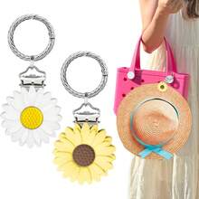 Tragbare Reise-Mützenklammer - kann an Handtaschen, Rucksäcken, Reisegepäck und Outdoor-Sonnenhüten befestigt werden, auch geeignet für Outdoor-Strohhüte. Ein unverzichtbares Reiseaccessoire und ein perfektes Urlaubsgeschenk oder Präsent. - Verschiedenfarbig - Übersicht 3