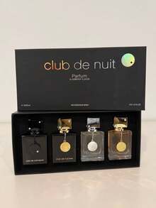 Pack EXCLUSIVO 4 Perfumes Night Club  perfumes de hombre| Aroma Irresistible: Bergamota Fresca + Rosa Dulce + Vainilla Seductora  perfume mujer | REGALO PERFECTO para Día de Reyes, Día del Amor, Día de las Madres, Navidad y Día de los Muertos (México) | ¡Oferta Limitada! - Múltiples aromas - Ver 2