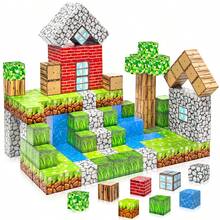 Dense Forest Themed Magnetic Blocks Set (80-240PCS) Kids' Primeval Forest Scene Building Toy Realistic Vegetation & Animal Accessories Early Education Blocks For Spatial Thinking & Creativity Best Birthday Gift For Kids 3+ - Multicolor - View 9