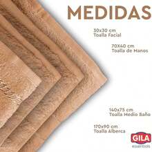 GILA Toalla Facial de Algodn Hipoalergnico Essentials I Paquete de 12 Toallas para Cara Color Beige (30 x 30 cm) - 12+beige - Ver 4