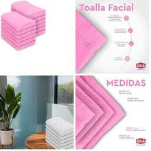 GILA Toalla Facial de Algodn Hipoalergnico Essentials I Paquete de 12 Toallas para Cara Color Beige (30 x 30 cm) - 12+beige - Ver 9