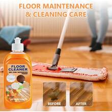 Momeng Floor Cleaner Orange Floor Cleaner Liquid Momeng Powerful Decontamination Floor Cleaner Natural Hardwood Floor Stain Cleaner 2pcs - 如圖 - 查看 4