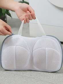 Sac de lavage pliable pour soutien-gorge et sous-vêtements avec fermeture éclair et poignée, protège vos vêtements intimes - Multicolore - Voir 2