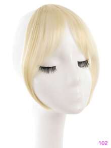 Elegant Clip-On Bangs Wig - Synthetic Fiber, Natural Look, No Adhesive Needed, Perfect For Daily Styling And Forehead Coverage, Suitable For All Races Women With Natural Wavy Hair - Multicolor - View 17
