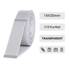 NiiMbot Giấy in nhãn nhiệt Nimbot D11/D101/D110, màu trắng trong suốt, chống thấm nước, chống dầu, tự dính, không để lại cặn, thích hợp cho máy in nhãn tại nhà, văn phòng, trường học và doanh nghiệp. - Nhiều màu - Xem 15