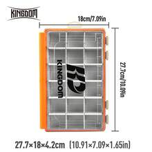 KINGDOM 1pc Waterproof Sealed Bait Storage Box, Durable And Pressure-Resistant With A Large Capacity, Adjustable Dividers, 360° Waterproof Gasket, Ultra Tough Construction, PP Plastic - Multicolor - View 11