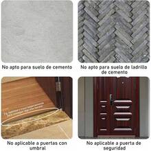 CYPN100cm Guardapolvo para Puerta Cubre Polvo para Puerta Tope de Puerta Aislante Acustico Burlete Puerta Entrada Burlete Puerta Exterior e Interior MarronFashion - 222724434 - Ver 4