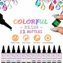 彩色UV树脂，无异味，低收缩率，色彩鲜艳，适用于工艺品、珠宝制作、彩色树脂浇铸和涂层。 - 彩色 - 查看 3
