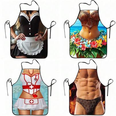 סינרי בישול למבוגרים מודפסים מגוונים עם קשירה, סינרי אפייה מודפסים בסגנון מצויר עם מודפס על ידי ברביקיו, ללא שרוולים, סינר עמיד ונוח לבישול, אפייה וניקוי עם איור חתולי תוסס, סינר סינר ללא שרוולים עמיד למים עם צווארון עגול, מתנה אידיאלית לאוהבי חתולים לחג המולד, חג ההודיה, ליל כל הקדושים להנאה