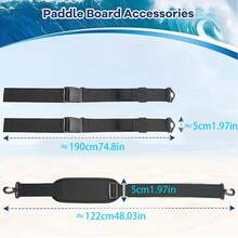 1PC Adjustable Paddleboard Shoulder Straps With Kayak Belt Accessories For Surfboard Portable Backpack Kayak Multi-Function Tying Straps - Multicolor - View 4