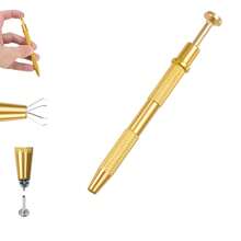 2pcs Piercing Ball Grabber Tool, 4 Claw Jeweler's Pick Up Tool Piercing Ball Gripper Stainless Steel Pearl Grabber Pick Up Tool - Multicolor - View 13