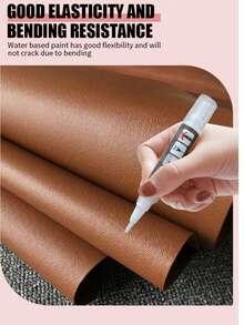 女士皮鞋补色笔，快速遮盖磨损和划痕，防水修补笔，适用于高跟鞋、平底鞋和靴子 - 均碼 - 查看 2