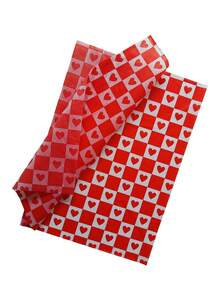 10pcs/Pack Heart-Shaped Gift Wrapping Paper, Suitable For Decoration, Gift Box Packaging, Flowers, Weddings, Mother's Day, Valentine's Day Gifts, Couples, Ladies, Mothers, Teachers, Wrapping Paper, Tissue Paper, Bouquet Supplies, Back To School Season, Valentine's Day Gift Wrapping Paper - Multicolor - View 21