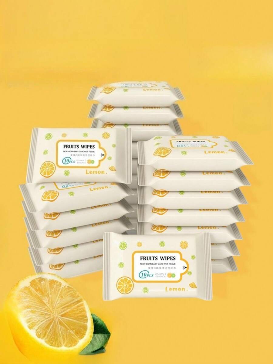 RO Purified Water Cleansing Wet Wipes, Small Pack For Convenient Carry-On And Travel Cleaning, Random Style