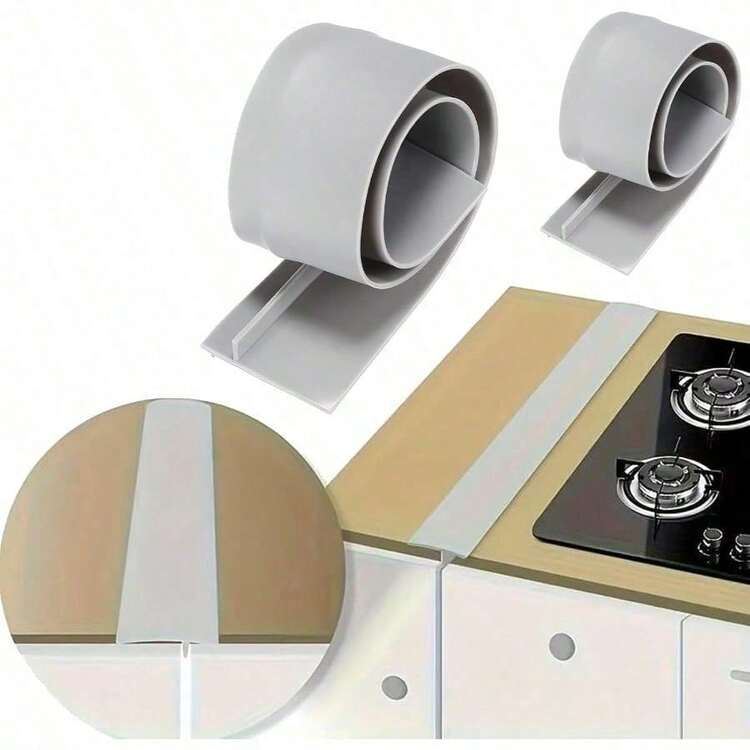 Silicone Gap Fillers Between Counter And Stovetop,Washer, Oven, Dryer, Easy To Wipe,  Silicone Material, Flexible Kitchen Stove Gap Covers - 1 cái - Xem 3