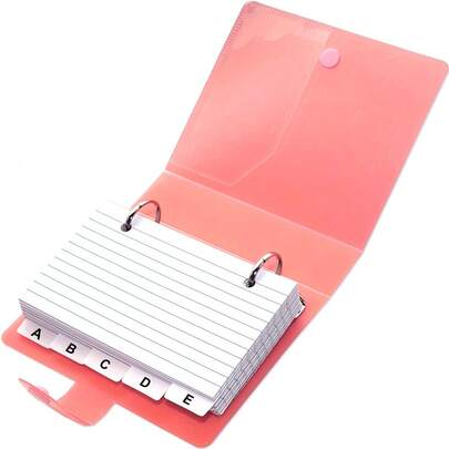 A Binder With Dividers, Containing 50 Sheets Per Pack, Suitable For Organizing Index Cards In Classrooms, Offices, And Homes.