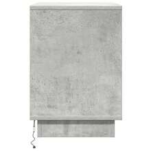 vidaXL Cabinet de chevet avec tiroir Gris béton 50 x 34.5 x 50 cm. - Noir - Voir 8