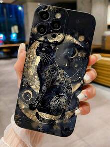 1个极简猫眼亲肤防摔TPU手机壳，兼容 17、11、16 Pro Max、16 Pro、16、15 Pro Max、14 Pro Max / Galaxy S25系列、A16 / Honor X6A、X7B、X8B / 13C、Note 13 / Hot 60ro / Smart 8 保护套 - 黑色 - 查看 1