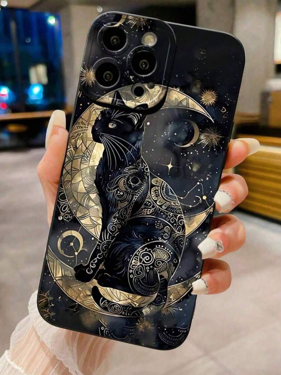 1个极简猫眼亲肤防摔TPU手机壳，兼容 17、11、16 Pro Max、16 Pro、16、15 Pro Max、14 Pro Max / Galaxy S25系列、A16 / Honor X6A、X7B、X8B / 13C、Note 13 / Hot 60ro / Smart 8 保护套 - 黑色 - 查看 1