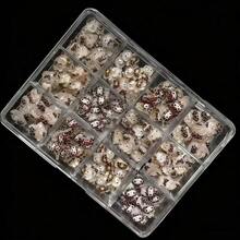 120颗/盒卡通美甲装饰品，盒装动漫装饰珠，适用于DIY美甲和手机壳配件