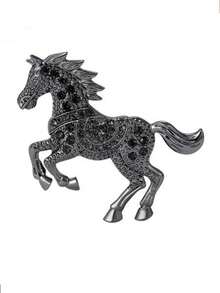 1pc Luxury English Letter Birthday & Assorted English Letter Brooch, Fashion High-End Suit Lapel Pin, Suitable For Men And Women Party/Birthday Gift Accessory - N - View 5