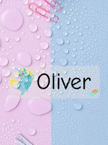 1/60/120/240pcs Customized Name Labels, Personalized Text Stickers, Cute Animal Pattern Waterproof Oil-Proof Transparent Labels, Perfect For Back To School, Lunch Boxes, Personal Items, Also Suitable For Tea Rooms, Home Gardens, Offices, Multi-Functional Decoration, Exquisite And Fashionable - Blue and White - View 6
