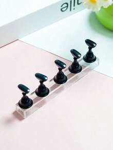 一套粉色指甲油展示架，磁性美甲练习架，亚克力美甲沙龙设备及装饰，适合初学者美甲展示和练习 - 粉色 - 查看 13