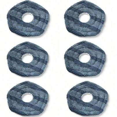6pcs Replacement Mop Pads For Eufy C20 Omni Robot Vacuum - Washable Super Microfiber Mop Cloths, Reusable Mop Pad Refills