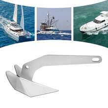 ZhdnBhnos Galvanized Steel Boat Anchor, Lbs Delta Anchor Wing Style Anchor Heavy Duty Triangular Anchor Marine Anchors For Boats Small Yacht Boat Anchor Galvanized Steel Triangle Plow Anchor Lbs - Variant,5 - View 4