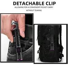 Đèn pin UV công suất cao Alonefire 5W 365nm/395nm có chức năng zoom, sạc được, cổng Type-C - Dùng để phát hiện nước tiểu thú cưng, làm khô nhựa móng tay, tìm tiền, phát hiện bọ cạp. - màu đen - Xem 6