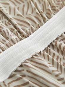 1pc Bohemian Style Printed Stretch Sofa Cover - Brown - View 7