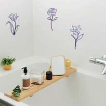 3件套金属墙饰，乡村风紫色浴室装饰，简约墙面艺术，适用于厨房、卧室、客厅，乔迁礼物 - 彩色 - 查看 10