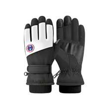 Men's Waterproof, Windproof, Touchscreen Compatible, Warm, Thick, Thermal Lined Ski Gloves, Nylon Material, Faux Leather, Hook And Loop Closure, Suitable For Outdoor Sports And Cycling In Winter - Multicolor[One Size] - View 15